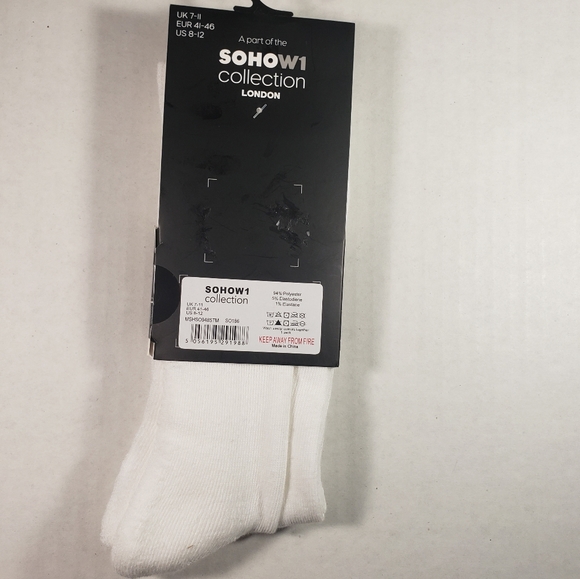 NWT Men's SOHOW1 Collection London Athletic Crew Socks - Picture 4 of 4